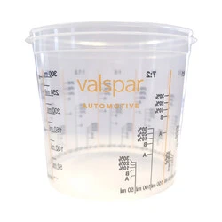 Valspar przeźroczysty kubeczek z miarką 385ml