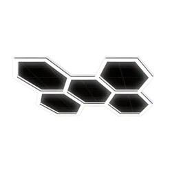 GLOSER Hexagon Light Black - system oświetleniowy LED