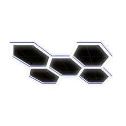 GLOSER Hexagon Light Blue - system oświetleniowy LED