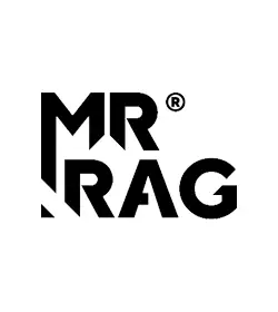 MR RAG 40x40cm BLACK edgeless 380GSM mikrofibra czarna bezszwowa 12-pack