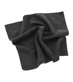 MR RAG 40x40cm BLACK edgeless 380GSM mikrofibra czarna bezszwowa 12-pack