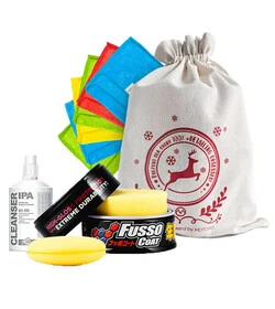 Soft99 Fusso 12 Months Wax Dark New Formula - zestaw świąteczny