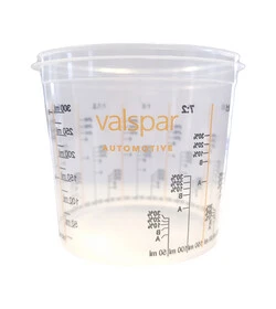 Valspar przeźroczysty kubeczek z miarką 385ml
