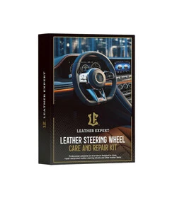 Leather Expert Steering Wheel Care and Repair Kit Black - zestaw do czyszczenia, renowacji i pielęgnacji kierownicy skórzanej