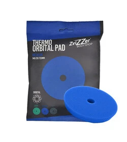 ZviZZer PRO THERMO PAD BLUE MEDIUM CUT 140/20/125, niebieska gąbka polerska one step