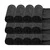 MR RAG 40x40cm BLACK edgeless 380GSM mikrofibra czarna bezszwowa 12-pack