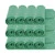 MR RAG 40x40cm GREEN edgeless 380GSM mikrofibra zielona bezszwowa 12-pack