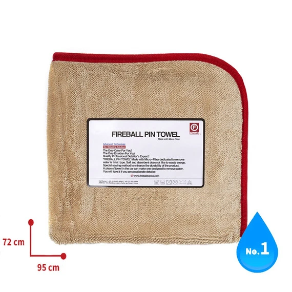 FIREBALL PIN Towel 72 x 95 RED - ręcznik