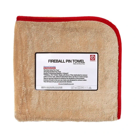 FIREBALL PIN Towel 72 x 95 RED - ręcznik