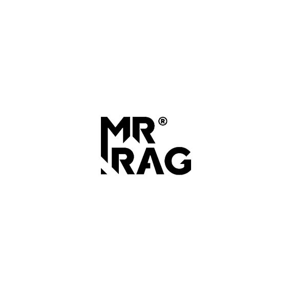 MR RAG 40x40cm BLACK edgeless 380GSM mikrofibra czarna bezszwowa