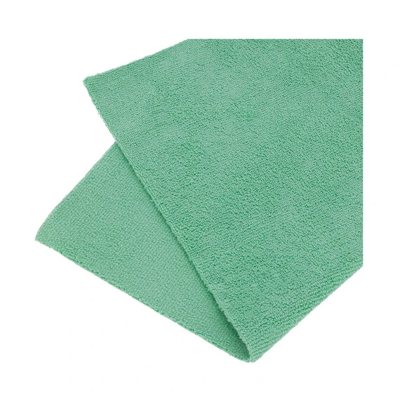 MR RAG 40x40cm GREEN edgeless 380GSM mikrofibra zielona bezszwowa 12-pack