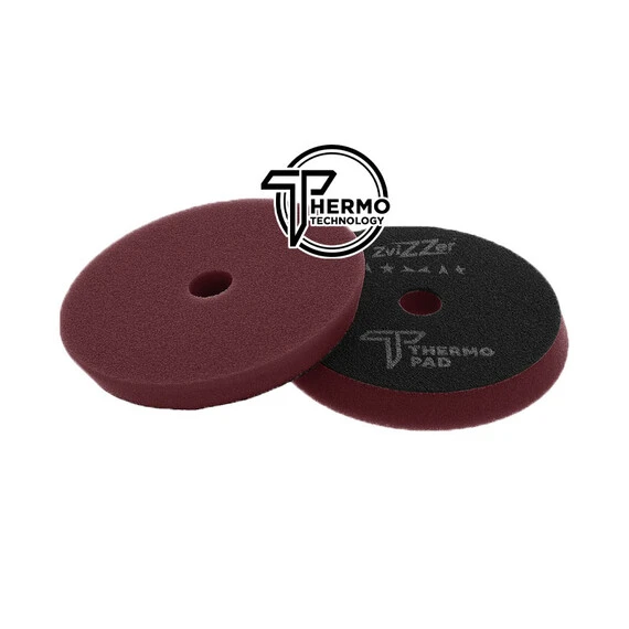 ZviZZer PRO THERMO PAD RED SOFT 140/20/125 - czerwona gąbka polerska finiszowa