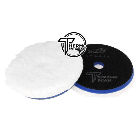 ZviZZer PRO THERMO MICROFIBER PAD BLUE FOR ROTARY (MEDIUM) 160/30/150mm - mikrofibrowy pad polerski