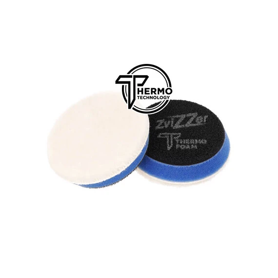 ZviZZer PRO THERMO WOOL PAD BLUE FOR DA (MEDIUM) 70/20/55mm - pad polerski z naturalnej wełny