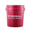 FIREBALL wiadro detailingowe z separatorem brudu (czerwone)