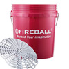 FIREBALL wiadro detailingowe z separatorem brudu (czerwone)