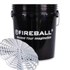 FIREBALL wiadro detailingowe z separatorem brudu (czarne)