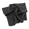MR RAG 40x40cm BLACK edgeless 380GSM mikrofibra czarna bezszwowa 12-pack