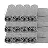MR RAG 40x40cm GREY edgeless 380GSM mikrofibra szara bezszwowa 12-pack