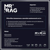 MR RAG 40x40cm DETAILING OBSESSED WHITE Edgeless 380gsm mikrofibra bezszwowa biała