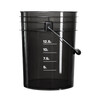 FX PROTECT WASH BUCKET RINSE BLACK 20L - czarne wiadro z miarką do mycia auta