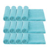 MR RAG 40x40cm TURQUOISE TWOPILE Edgeless - mikrofibra bezszwowa o dwóch długościach włosia 12-pack