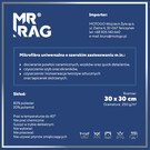 MR RAG 30x30cm red 250gsm 12-pack mikrofibra czerwona