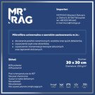 MR RAG 30x30cm green 250gsm 12-pack mikrofibra zielona