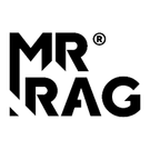 MR RAG 40x40cm BLACK edgeless 380GSM mikrofibra czarna bezszwowa