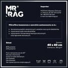 MR RAG 40x40cm SHOCKING ORANGE Edgeless 380gsm mikrofibra bezszwowa pomarańczowa