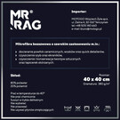 MR RAG 40x40cm DETAILING OBSESSED WHITE Edgeless 380gsm mikrofibra bezszwowa biała