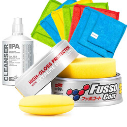 Soft99 Fusso Coat 12 Months Wax Light New Formula zestaw - wosk