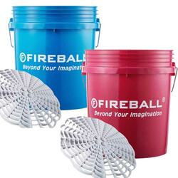 FIREBALL zestaw wiader detailingowych z separatorami FIREBALL zestaw wiader detailingowych z separatorami