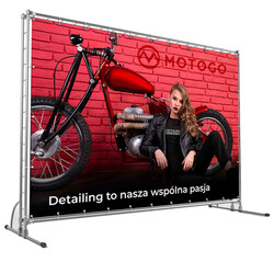 MOTOGO Banner - Detailing to nasza wspólna pasja (czerwony)