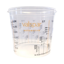 Valspar przeźroczysty kubeczek z miarką 385ml Valspar przeźroczysty kubeczek z miarką 385ml