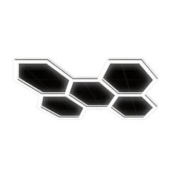 GLOSER Hexagon Light Black - system oświetleniowy LED