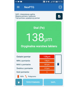 NexPTG Standard - miernik grubości lakieru