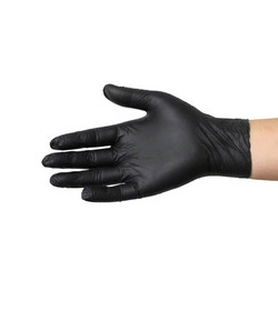 Rękawiczki nitrylowe czarne L 1 SZT