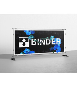 BINDER blue banner 120 x 60cm