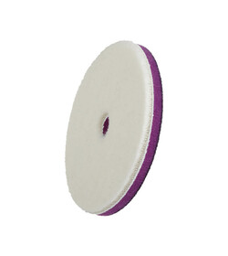 ZviZZer "Doodle" Wool - Pad white Ø 135/15/135mm, pad wełniany biały DA, futro polerskie