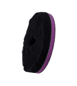 ZviZZer "Doodle" Wool-Pad Black Ø 135/25/135mm, pad wełniany czarny,  futro polerskie