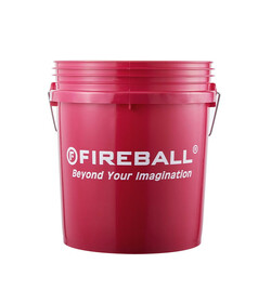 FIREBALL wiadro detailingowe z separatorem brudu (czerwone)