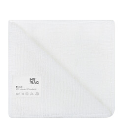 MR RAG 30x30cm white 250gsm 12-pack mikrofibra biała