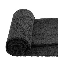 MR RAG 40x40cm BLACK edgeless 380GSM mikrofibra czarna bezszwowa 12-pack