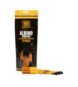Work Stuff Detailing Brush Albino Orange 3 Pack - zestaw pędzelków detailingowych