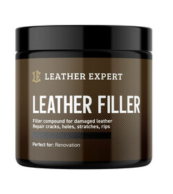 Leather Expert Leather Filler Black 250ml - szpachla do skóry czarna