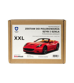 Biomus zestaw do polerowania szyb i szkła XXL