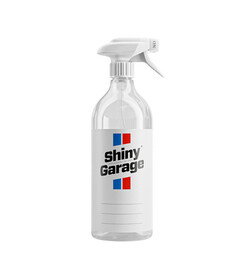 Shiny Garage pusta butelka z białą etykietą 1L
