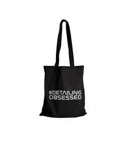 #DETAILING OBSESSED - czarna torba na ramię z logo