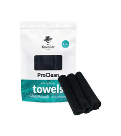 Kavalier ProClean Microfiber Towel Glass Whisperer 41x41cm 3pack - ręcznik z mikrofibry do szyb